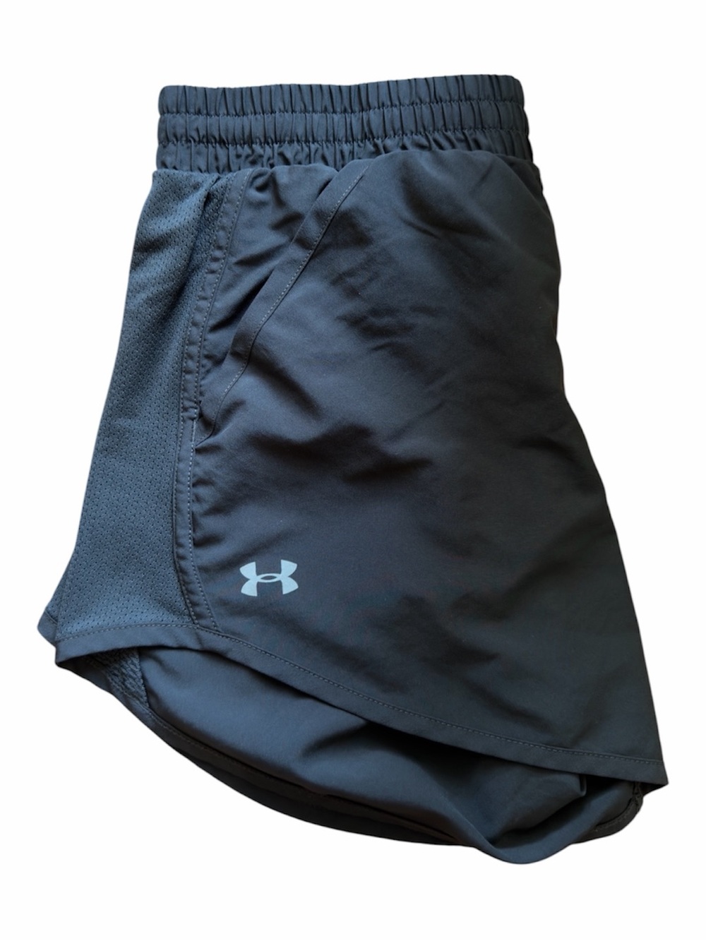 Under Armour Women's Dark Gray Athletic Shorts with Pockets - Picture 2 of 4